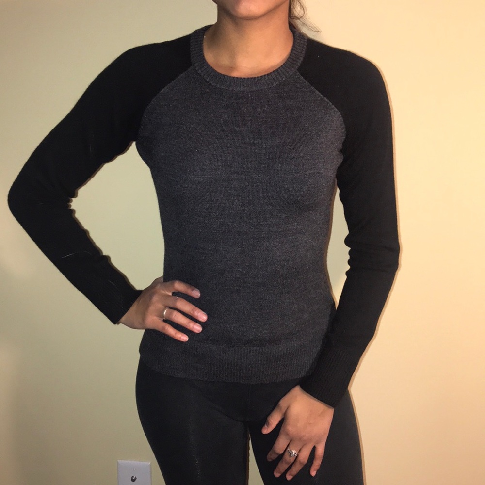 Small Gray and Black French Connection Sweater